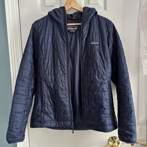 Patagonia Nano Puff Hoodie Navy Like New